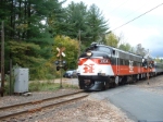 The farewell trip crosses over Lime Rock Station Road